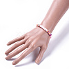 Eco-Friendly Handmade Polymer Clay Heishi Beads Bracelets BJEW-JB04480-02-4
