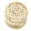 Golden Tone Round Wax Seal Brass Stamp Heads AJEW-M040-01G-I-2