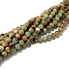 Round Synthetic Aqua Terra Jasper Beads Strands G-N0160-04-4mm-2