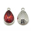 Alloy Glass Pendants PALLOY-T028-10x14mm-07-2