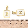 Ion Plating(IP) 304 Stainless Steel Pave Shell Pendants STAS-G327-01G-B-3