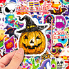 50 Pcs Halloween Children's Cartoon Themed Stickers PW-WG6DEFE-01-3