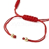 Adjustable Lanmpword Evil Eye Braided Bead Bracelet BJEW-JB11062-02-4