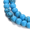 Synthetic Turquoise Beads Strands G-U004-02J-4