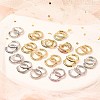 Rack Plating Brass Micro Pave Cubic Zirconia Hoop Earrings EJEW-H143-15P-1