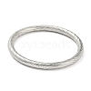 Non-Tarnish 304 Stainless Steel Textured Bangles BJEW-G686-01P-2