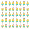 100Pcs Handmade Polymer Clay Charms CLAY-TA0001-96C-2