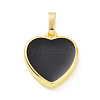 Real 18K Gold Plated Eco-friendly Rack Plating Brass Enamel Pendants KK-F843-06G-06-1