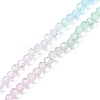 2 Strand Transparent Glass Beads Strands GLAA-YW0001-54-3