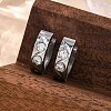 304 Stainless Steel with Cubic Zirconia Polishing effect Hoop Earrings EJEW-M001-26P-1