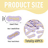 40Pcs PU Leather Craft Label Tags DIY-TADJ0001-22A-3