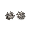 Tibetan Style Alloy Cross with Jesus Alloy Pendants for Easter Jewelry LS-K0P62051-3