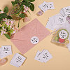 200Pcs 2 Styles Paper Self-adhesive Stickers DIY-CA0007-64-4