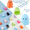 36Pcs 9 Colors Plastic Bead Cone KY-FH0001-38-6