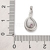 304 Stainless Steel Pendants STAS-R005-08P-04-3