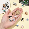 6Pcs 6 Styles Handmade Porcelain Beads PORC-YW0001-70-3