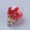 Glass Ball Pendants X-GLAA-K024-02-3