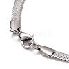 Non-Tarnish 304 Stainless Steel Snake Chains Necklaces NJEW-O058-32P-4