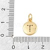 Brass Micro Pave Clear Cubic Zirconia Charms CU-CBA56CE-12G-T-2