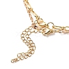 2Pcs 2 Style Rectangle with Good Luck Pendant Necklaces Set NJEW-JN04009-6