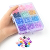 336Pcs 12 Colors Baking Painted Crackle Glass Bead Strands DGLA-YW0001-11-3