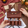 Rectangle PU Leather Medieval Waist Belt Bag with Belt and 4 Glass Potion Bottles AJEW-WH0752-296B-3