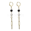 304 Stainless Steel Leverback Dangle Earrings for Women EJEW-JE06209-2