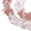 Natural Quartz Crystal & Rose Quartz Beads Strands G-L610-A15-01-3