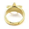 Brass Open Cuff Rings for Women RJEW-Z072-02G-01-3