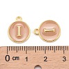 Golden Plated Alloy Enamel Charms ENAM-S118-06I-3