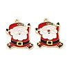 Christmas Theme Rack Plating Alloy Pendants FIND-M020-04G-02-1