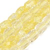 Transparent Crackle Glass Beads Strands GLAA-Q108-04A-12-1