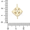 Brass Rhinestone Pendants RB-CBAA948-02G-3