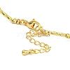 Rack Plating Brass Bib Necklaces for Women NJEW-C059-09G-01-3