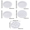 Boutigem 5Pcs 5 Style Cup Mat Silicone Molds DIY-BG0001-11-3