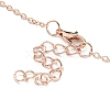 Alloy Teardrop Pendant Necklaces for Women NJEW-G132-01RG-3