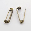 3 Holes Iron Brooch Pin Back Safety Catch Bar Pins IFIN-X0029-02-3