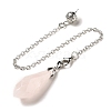 Natural Rose Quartz Dowsing Pendulum Big Pendants G-H286-03P-03-2