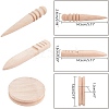 Leather Grinding Trimming Round Flat Stick/Vegetable Tanned TOOL-NB0001-33-2