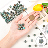 Frosted Natural African Turquoise(Jasper) Round Beads Strands G-OC0001-79A-2
