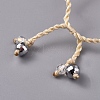 Adjustable Glass Seed Beads Braided Bead Bracelets BJEW-D442-01C-4