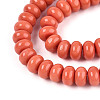 Opaque Spray Painted Glass Beads X-GLAA-ZX008-8mm-18E-3