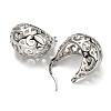 Hollow Basket Hoop Earrings EJEW-G355-03P-2