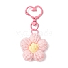 Flower Cotton Pendant Decorations HJEW-JM02911-4