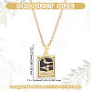 Brass with Cubic Zirconia Pendants Necklaces NJEW-LP0001-45K-G-2
