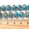 Dyed Synthetic Imperial Jasper Beads Strands G-C168-02B-5