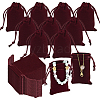  60Pcs Rectangle Velvet Drawstring Pouches TP-NB0001-66B-1