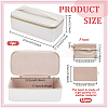 Portable Travel PU Leather Jewelry Organizer Handled Boxes CON-WH0107-71A-2