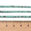 Dyed Synthetic Turquoise Beads Strands G-P594-01B-04-5