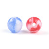 Two Tone Opaque Resin Beads RESI-N042-10mm-16-2